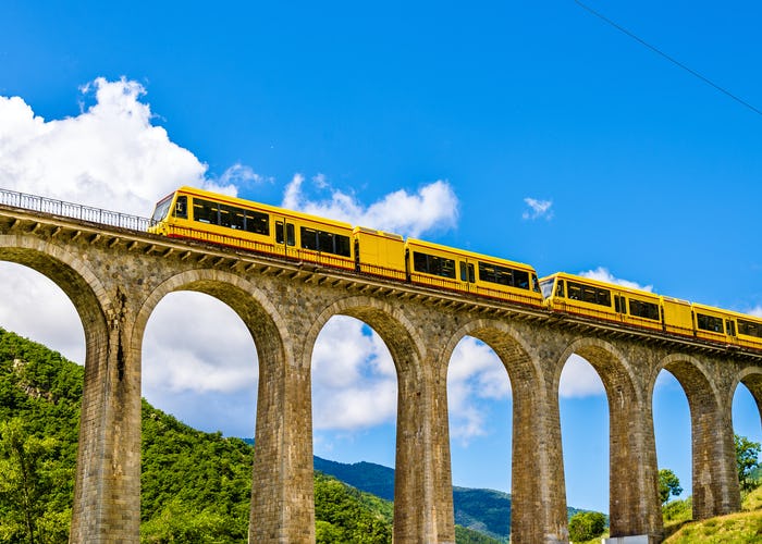 Little Yellow Train of the Pyrenees Train Ride