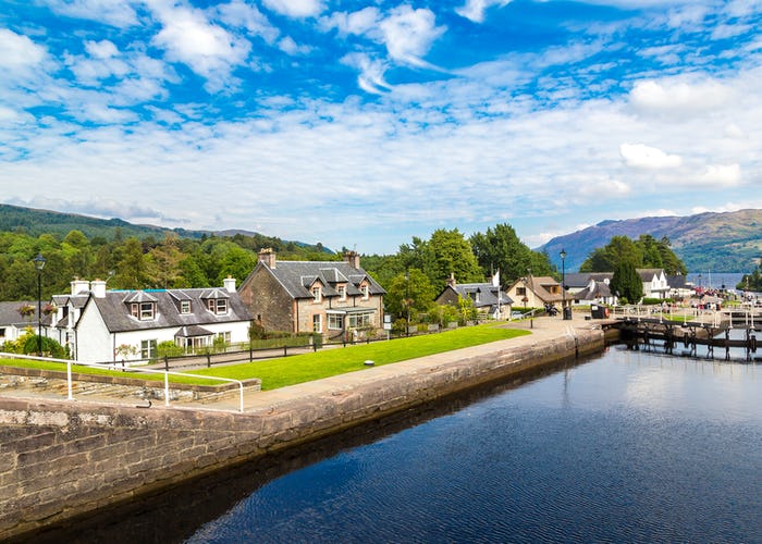 Water gateway in Fort Augustus and Loch Ness